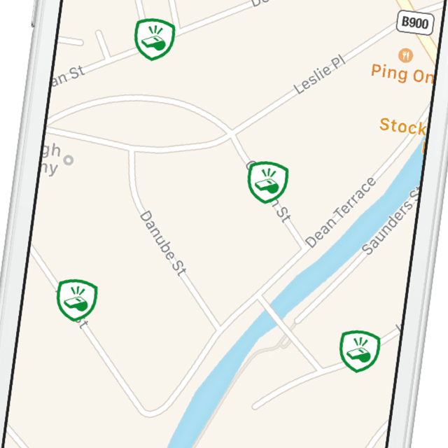 Skärmdump från appen